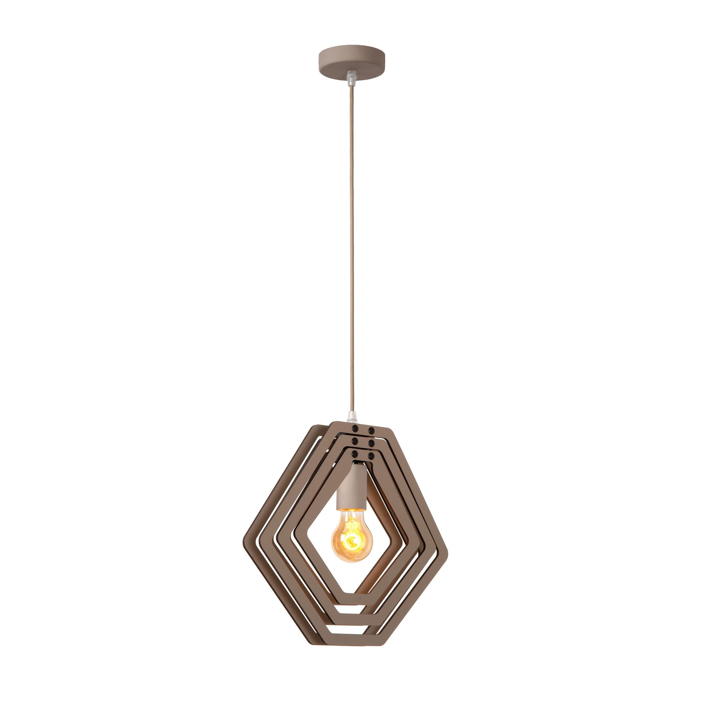 Lucide MAURO - Pendant light Children - 1xE27 - Taupe