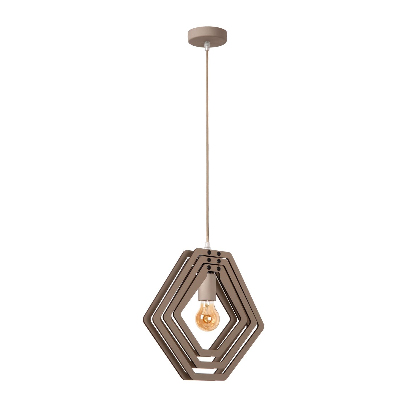 Lucide MAURO - Pendant light Children - 1xE27 - Taupe