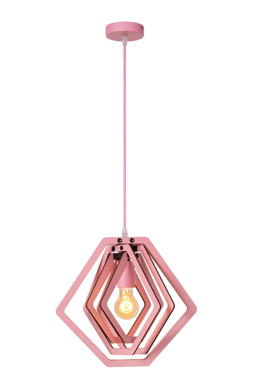 Lucide MAURO - Pendant light Children - 1xE27 - Pink