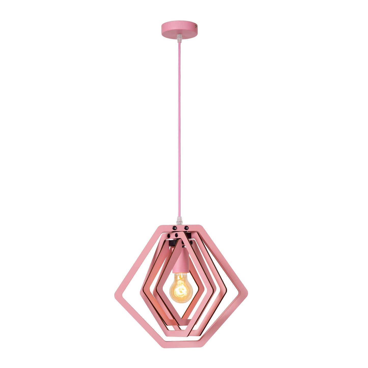 Lucide MAURO - Pendant light Children - 1xE27 - Pink