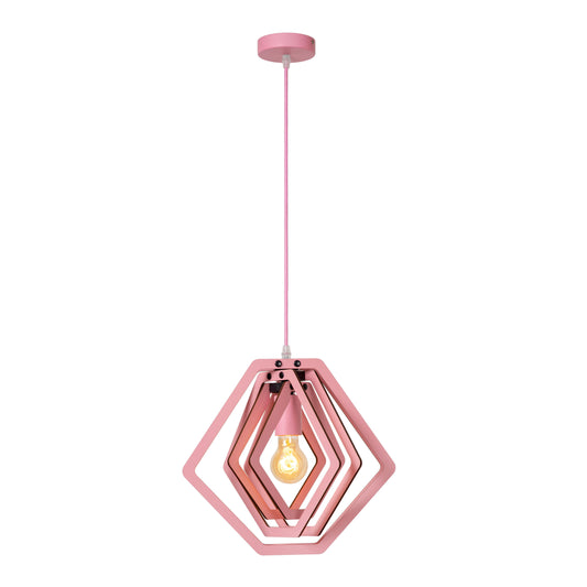 Lucide MAURO - Pendant light Children - 1xE27 - Pink