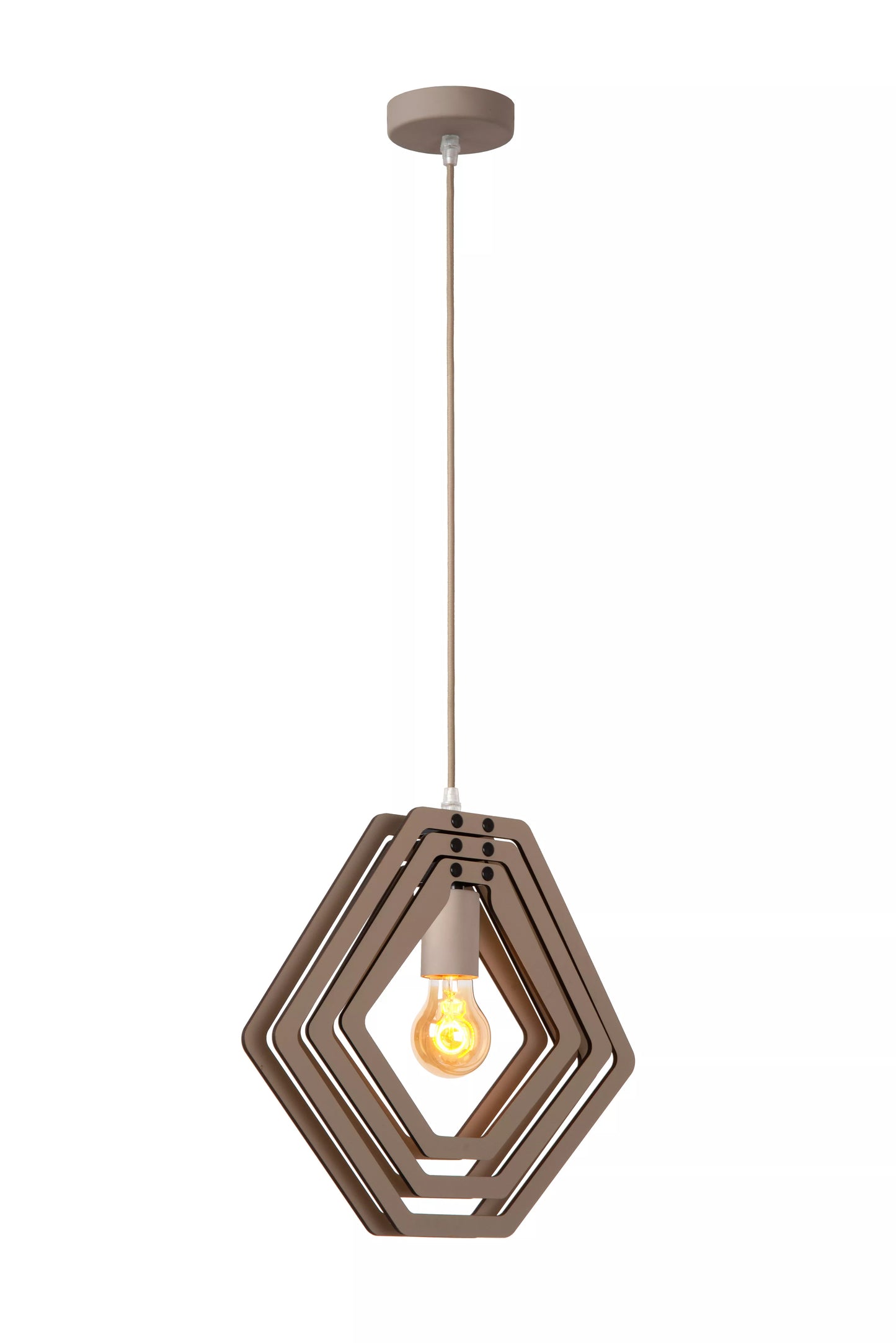 Lucide MAURO - Pendant light Children - 1xE27 - Taupe