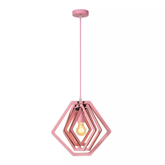 Lucide MAURO - Pendant light Children - 1xE27 - Pink