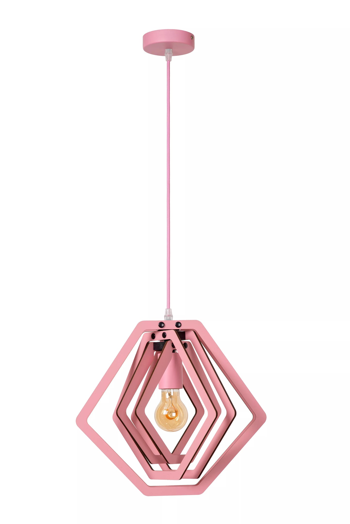 Lucide MAURO - Pendant light Children - 1xE27 - Pink