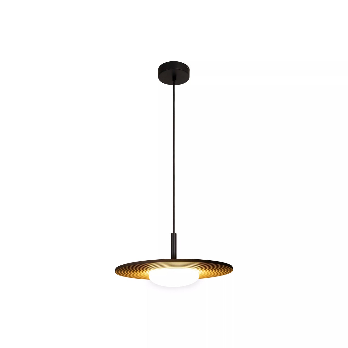 Lucide CARMINO - Pendant light - Ø 38,7 cm - LED - 1x8W 2700K - Taupe | Essential