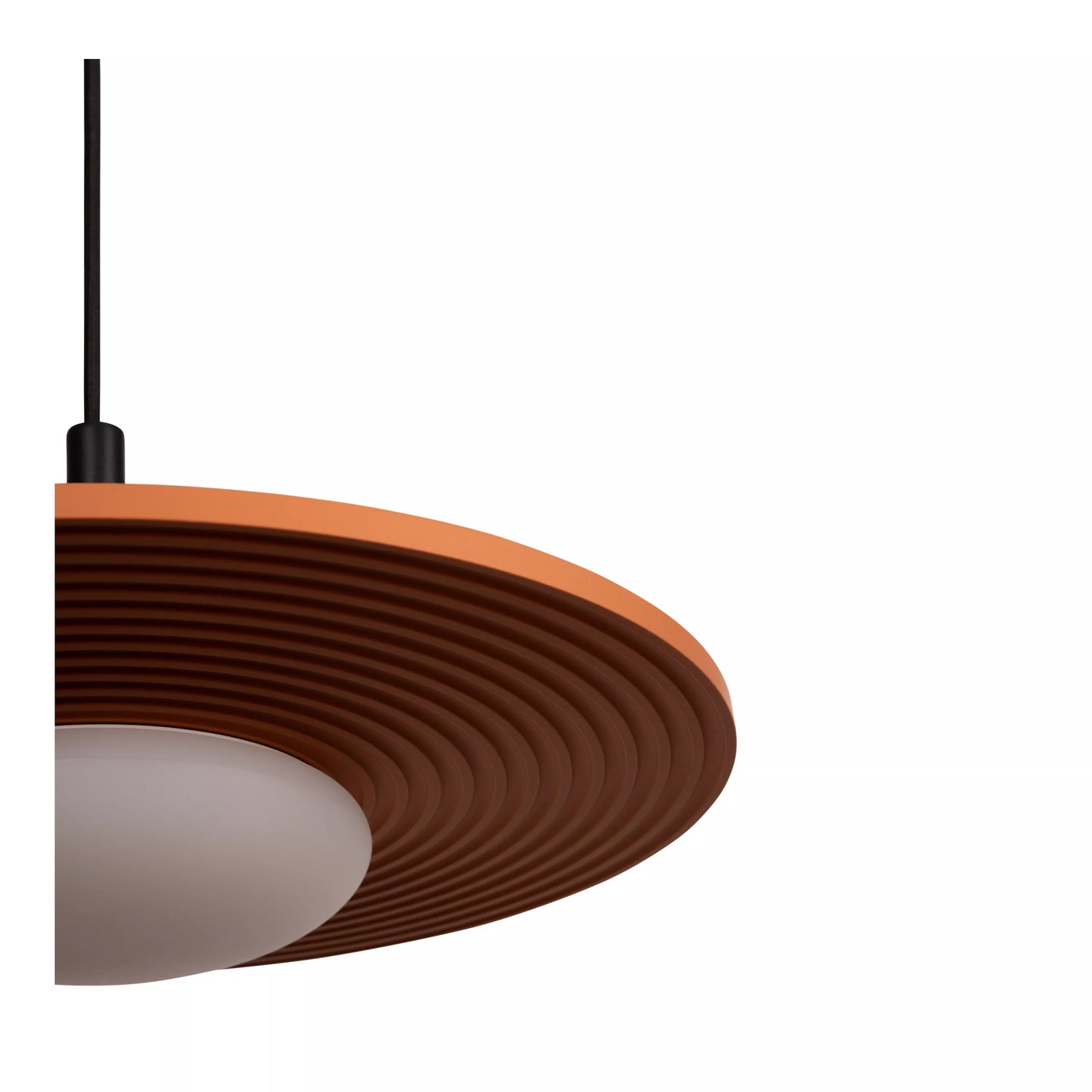 Lucide CARMINO - Pendant light - Ø 38,7 cm - LED - 1x8W 2700K - Terracotta | Essential