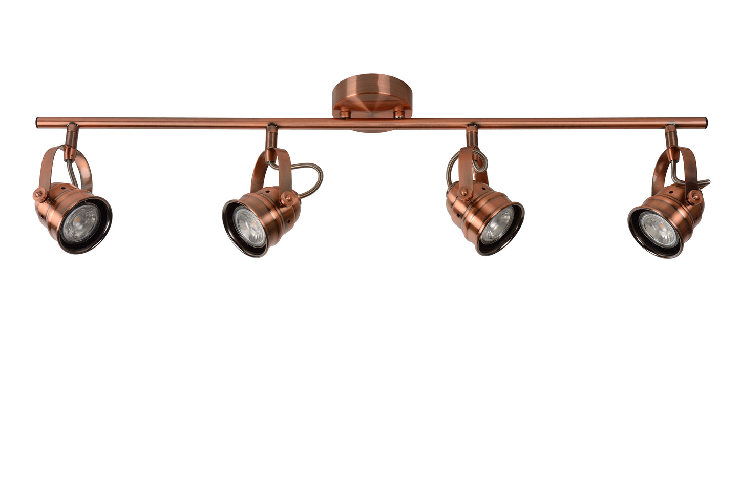 Lucide CIGAL - Ceiling spotlight - LED - GU10 - 4x5W 2700K - Copper