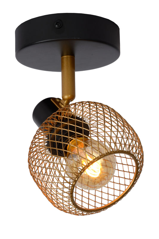 Lucide MAREN - Ceiling spotlight - 1xE14 - Matt Gold / Brass