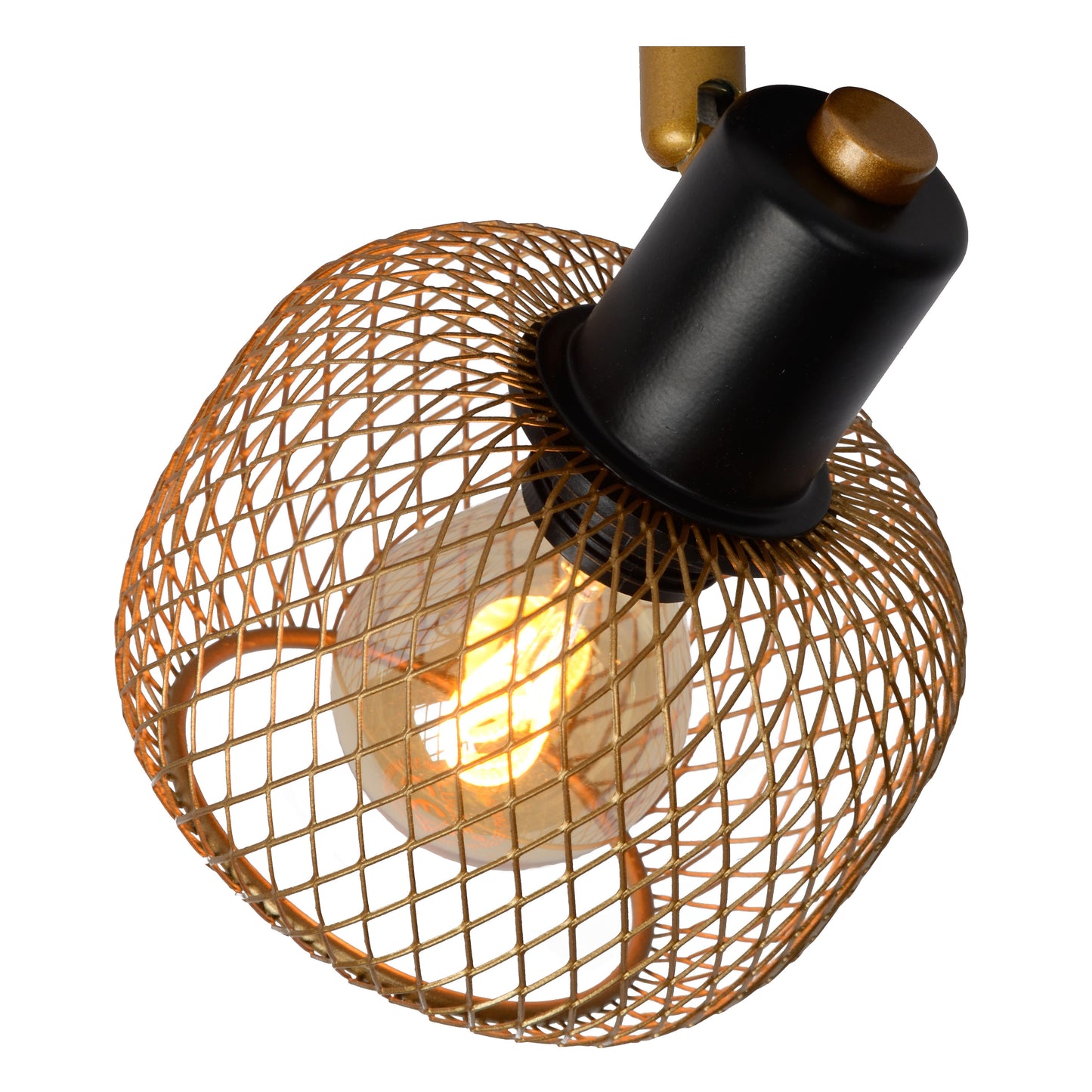 Lucide MAREN - Ceiling spotlight - 1xE14 - Matt Gold / Brass