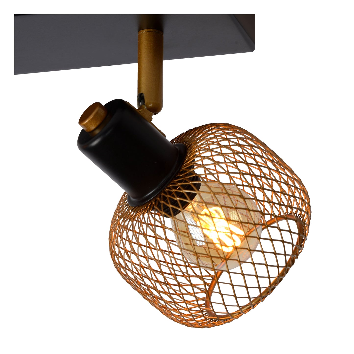 Lucide MAREN - Ceiling spotlight - 2xE14 - Matt Gold / Brass