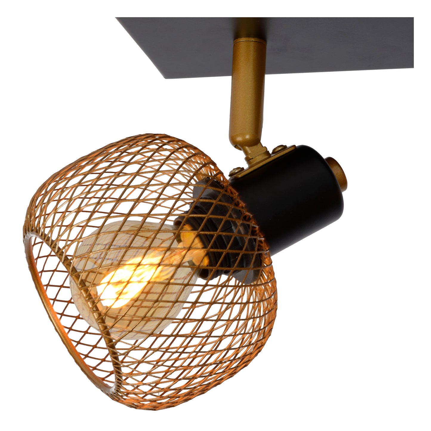 Lucide MAREN - Ceiling spotlight - 2xE14 - Matt Gold / Brass