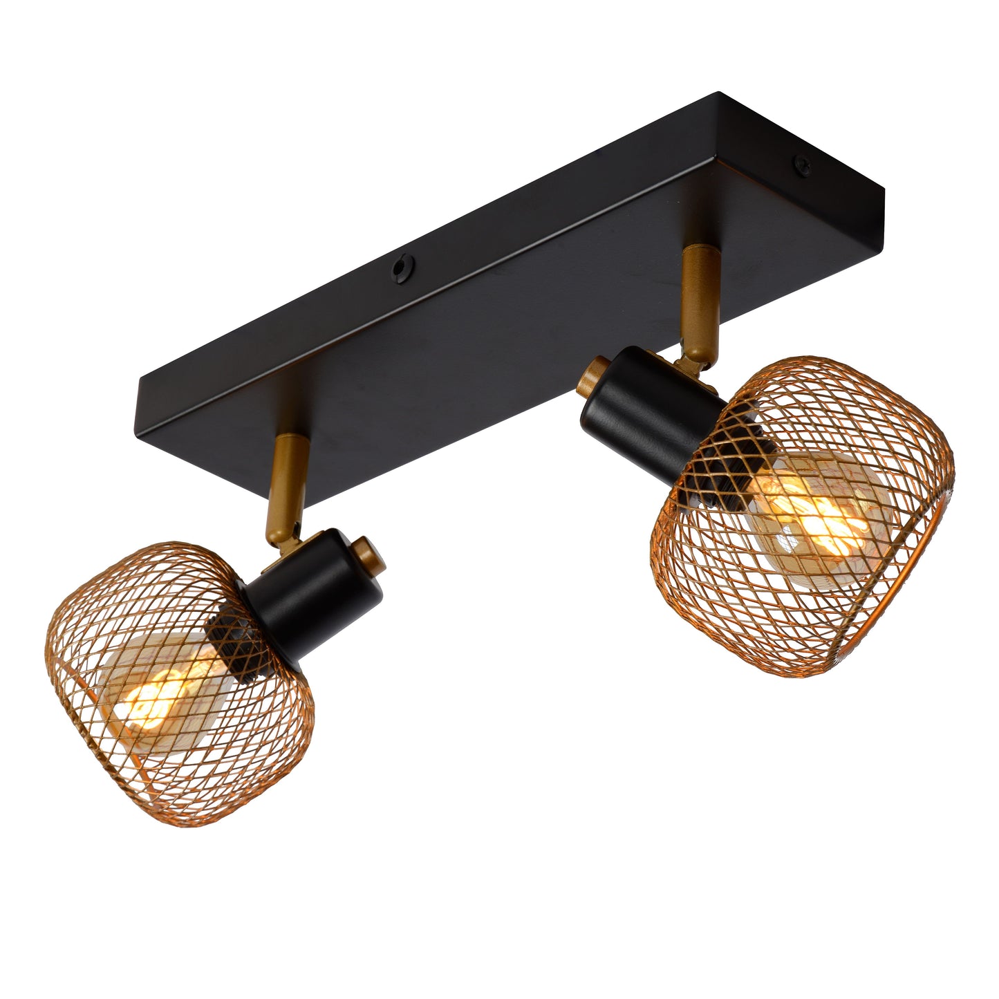 Lucide MAREN - Ceiling spotlight - 2xE14 - Matt Gold / Brass