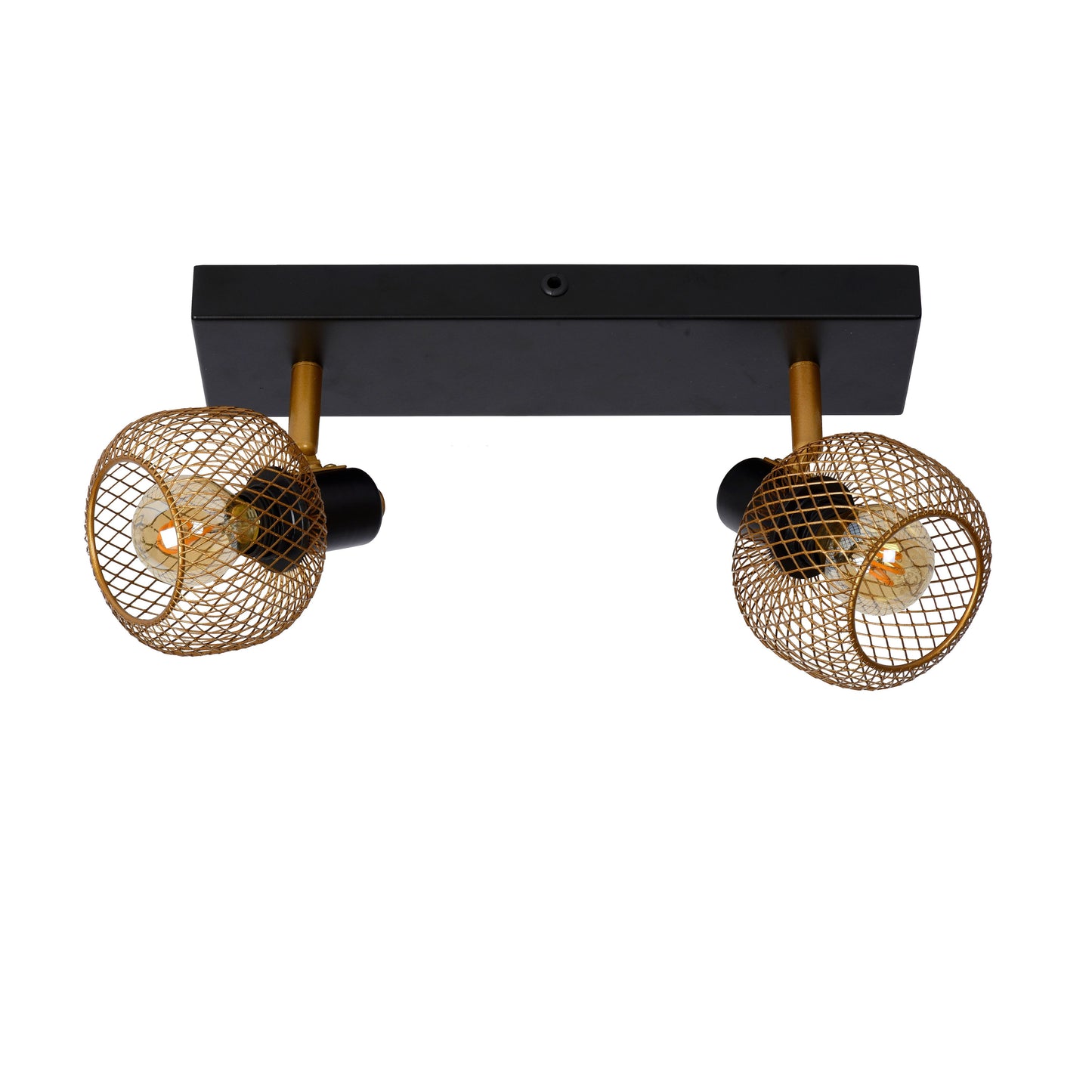 Lucide MAREN - Ceiling spotlight - 2xE14 - Matt Gold / Brass