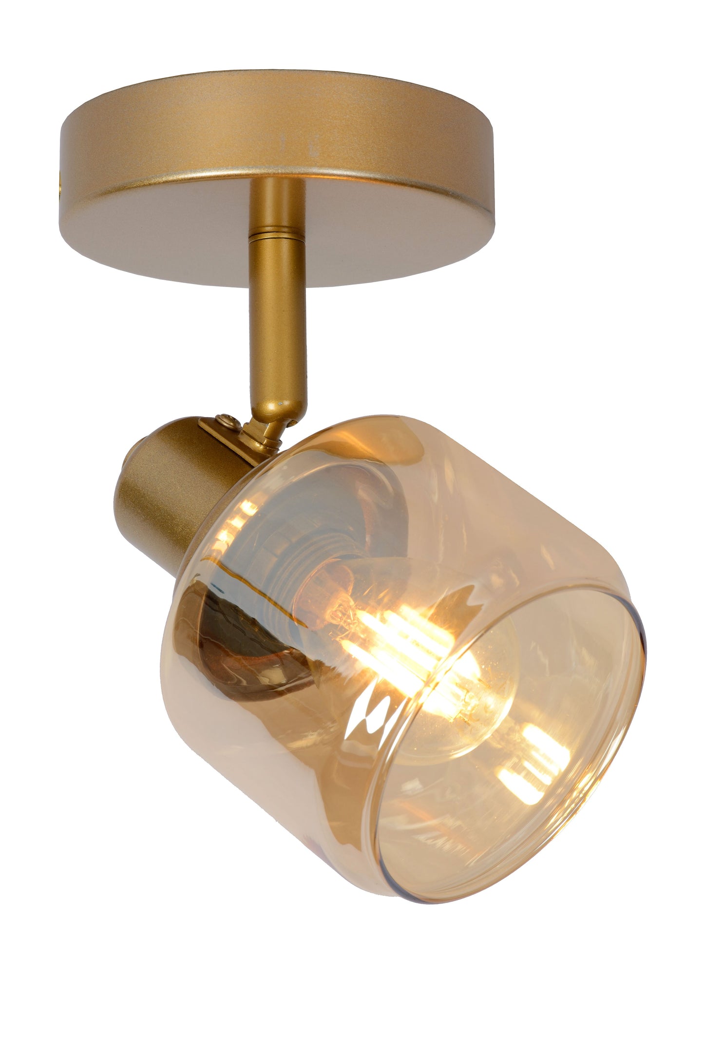 Lucide BJORN - Ceiling spotlight - 1xE14 - Matt Gold / Brass