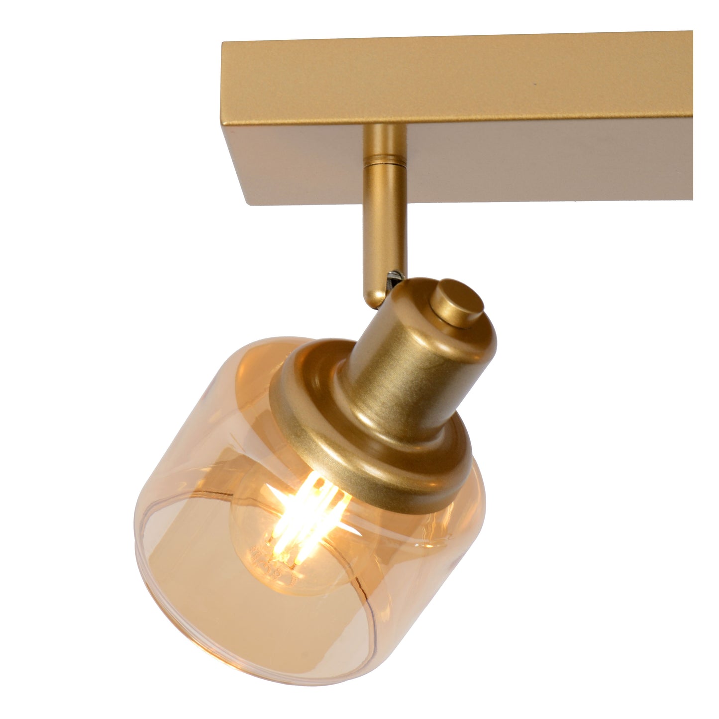 Lucide BJORN - Ceiling spotlight - 2xE14 - Matt Gold / Brass