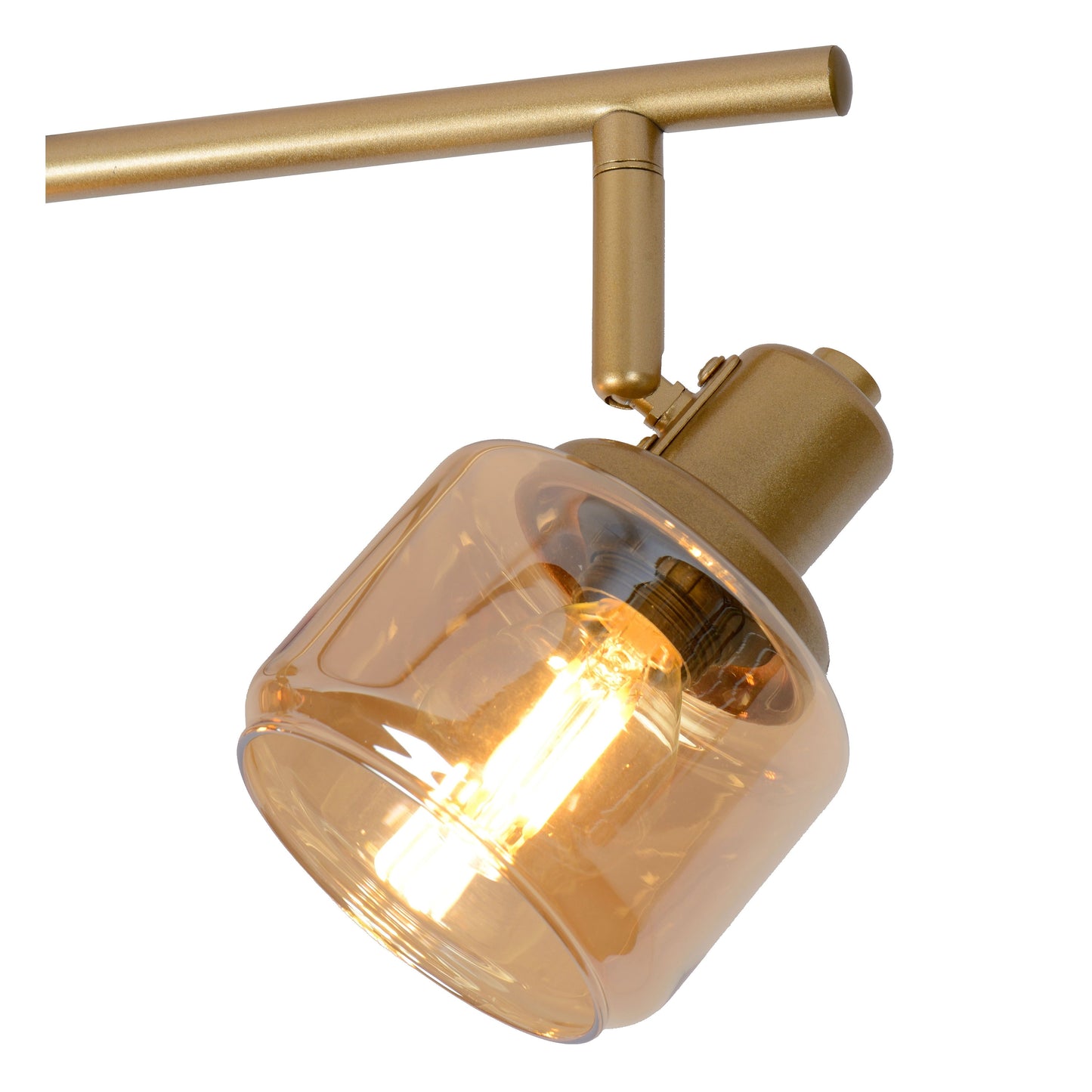 Lucide BJORN - Ceiling spotlight - 4xE14 - Matt Gold / Brass