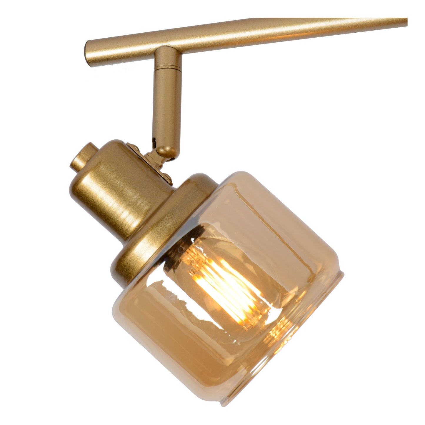 Lucide BJORN - Ceiling spotlight - 4xE14 - Matt Gold / Brass