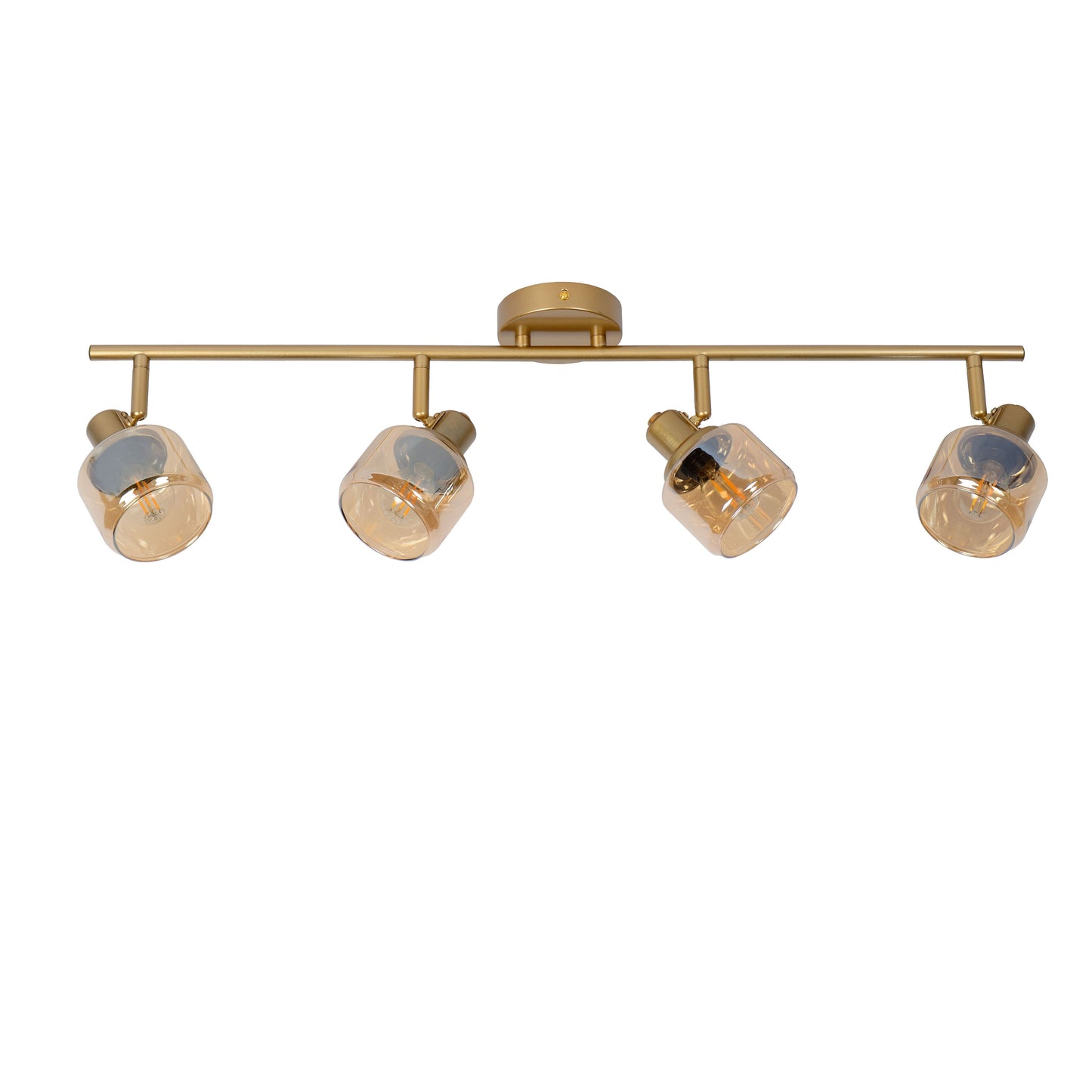 Lucide BJORN - Ceiling spotlight - 4xE14 - Matt Gold / Brass