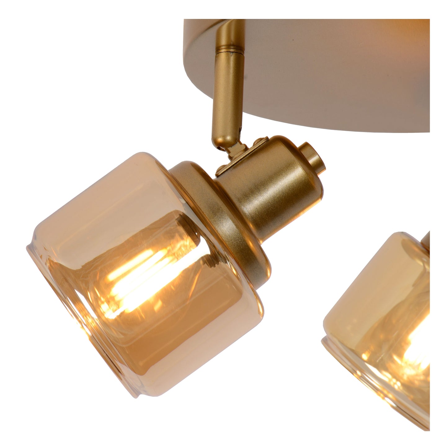 Lucide BJORN - Ceiling spotlight - Ø 38 cm - 3xE14 - Matt Gold / Brass