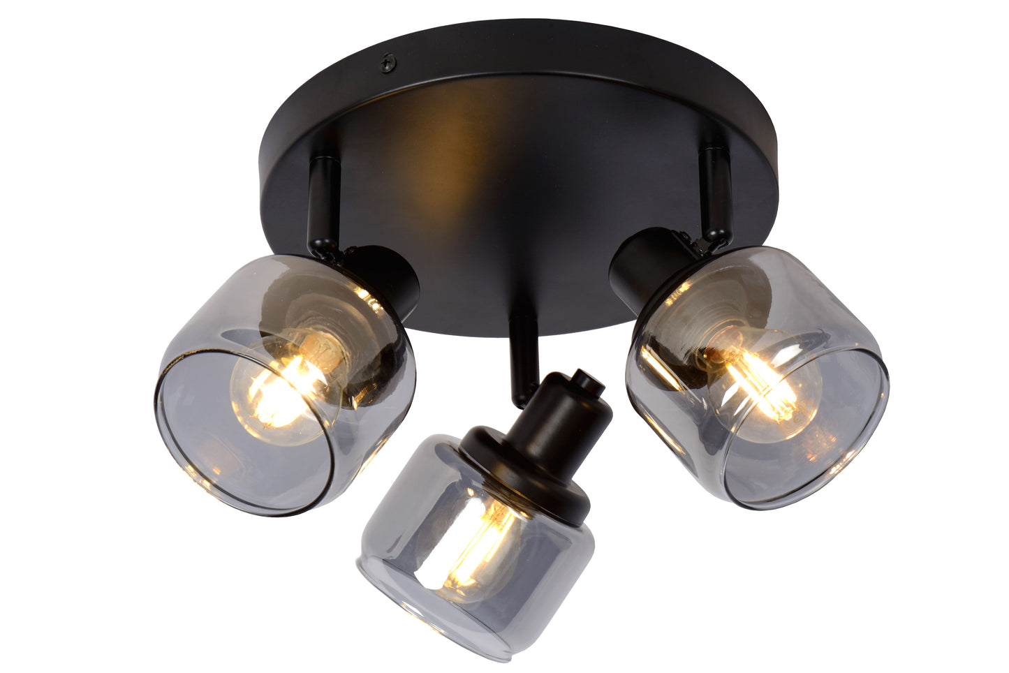 Lucide BJORN - Ceiling spotlight - Ø 38 cm - 3xE14 - Black