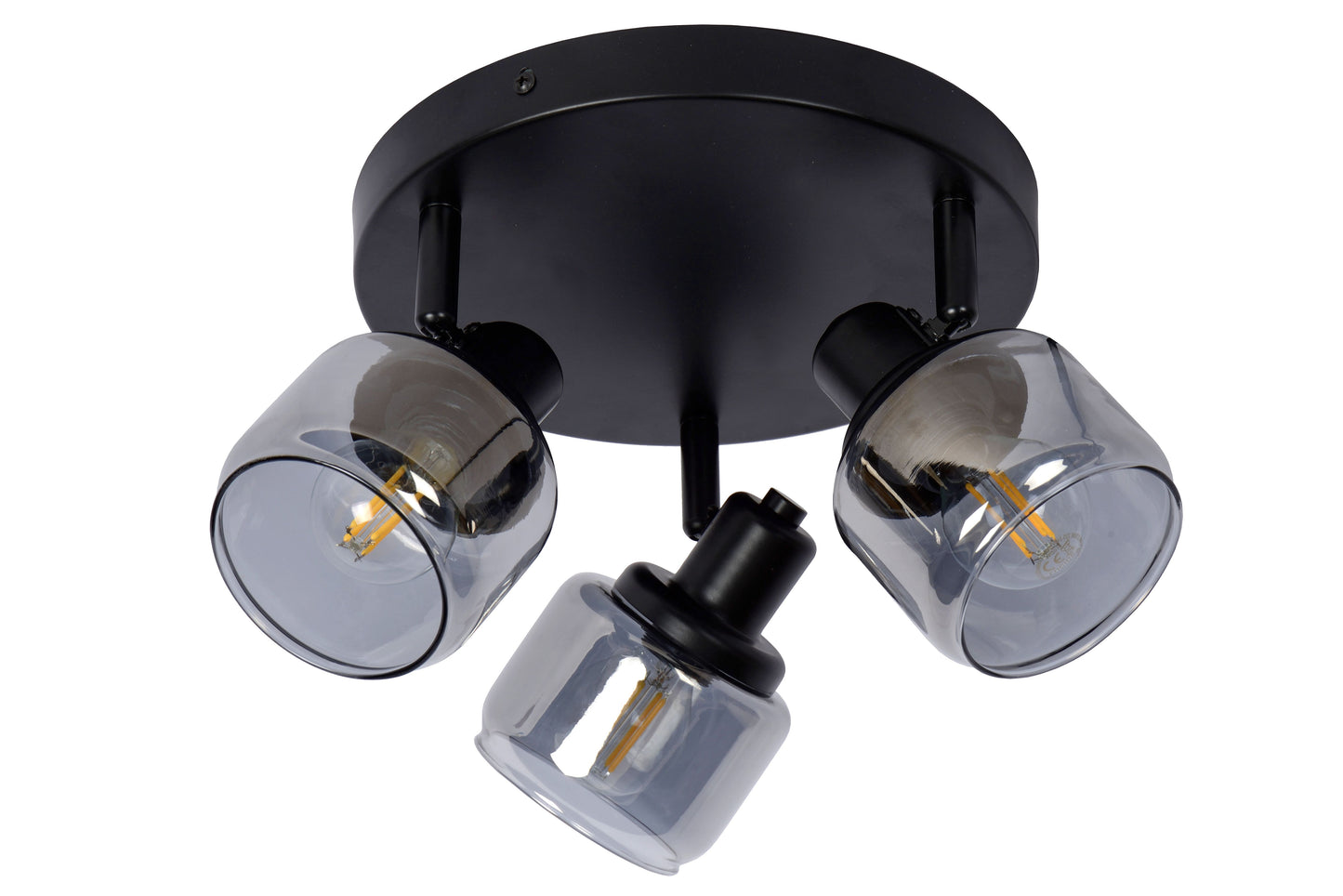 Lucide BJORN - Ceiling spotlight - Ø 38 cm - 3xE14 - Black