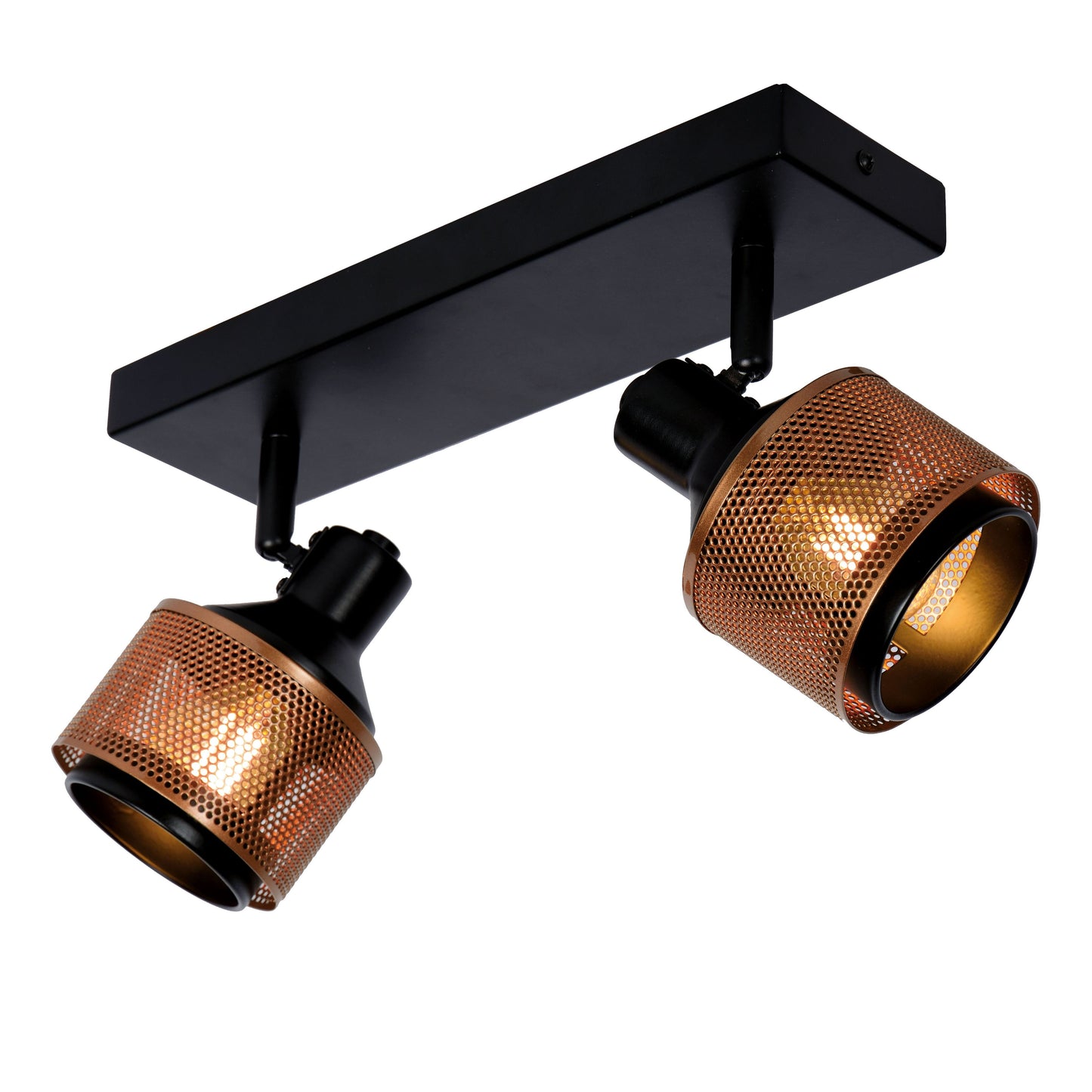 Lucide RAFA - Ceiling spotlight - 2xE14 - Black