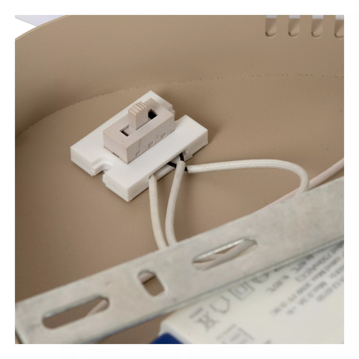 Lucide SAMLING - Flush ceiling light - LED Dim. - CCT - 1x30W 2700K/4000K - Taupe