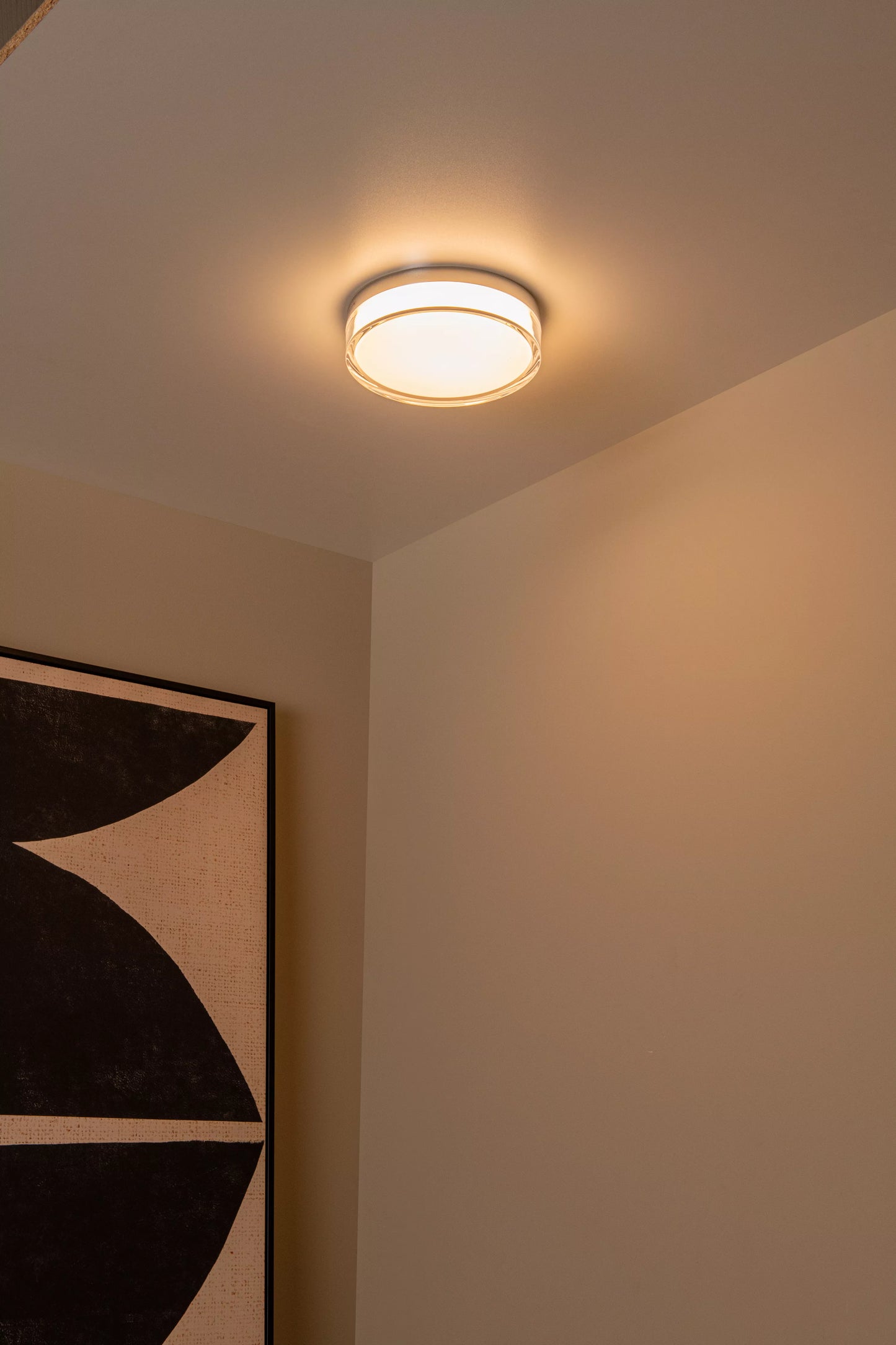 Lucide PLANO - Flush ceiling light Bathroom - Ø 23 cm - LED Dim. - CCT - 1x11W 2700K/4000K - IP44 - Opal