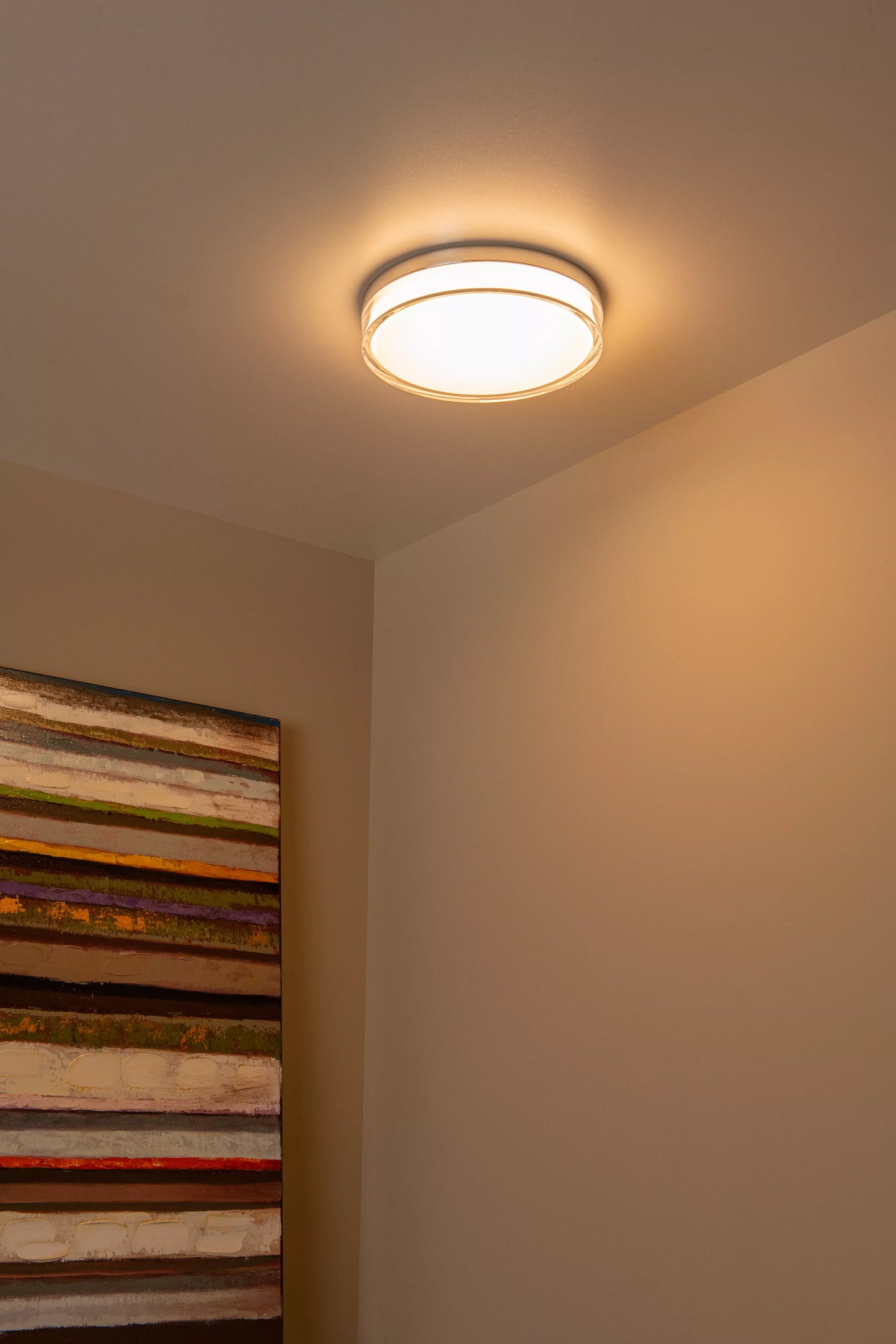 Lucide PLANO - Flush ceiling light Bathroom - Ø 28 cm - LED Dim. - CCT - 1x16W 2700K/4000K - IP44 - Opal