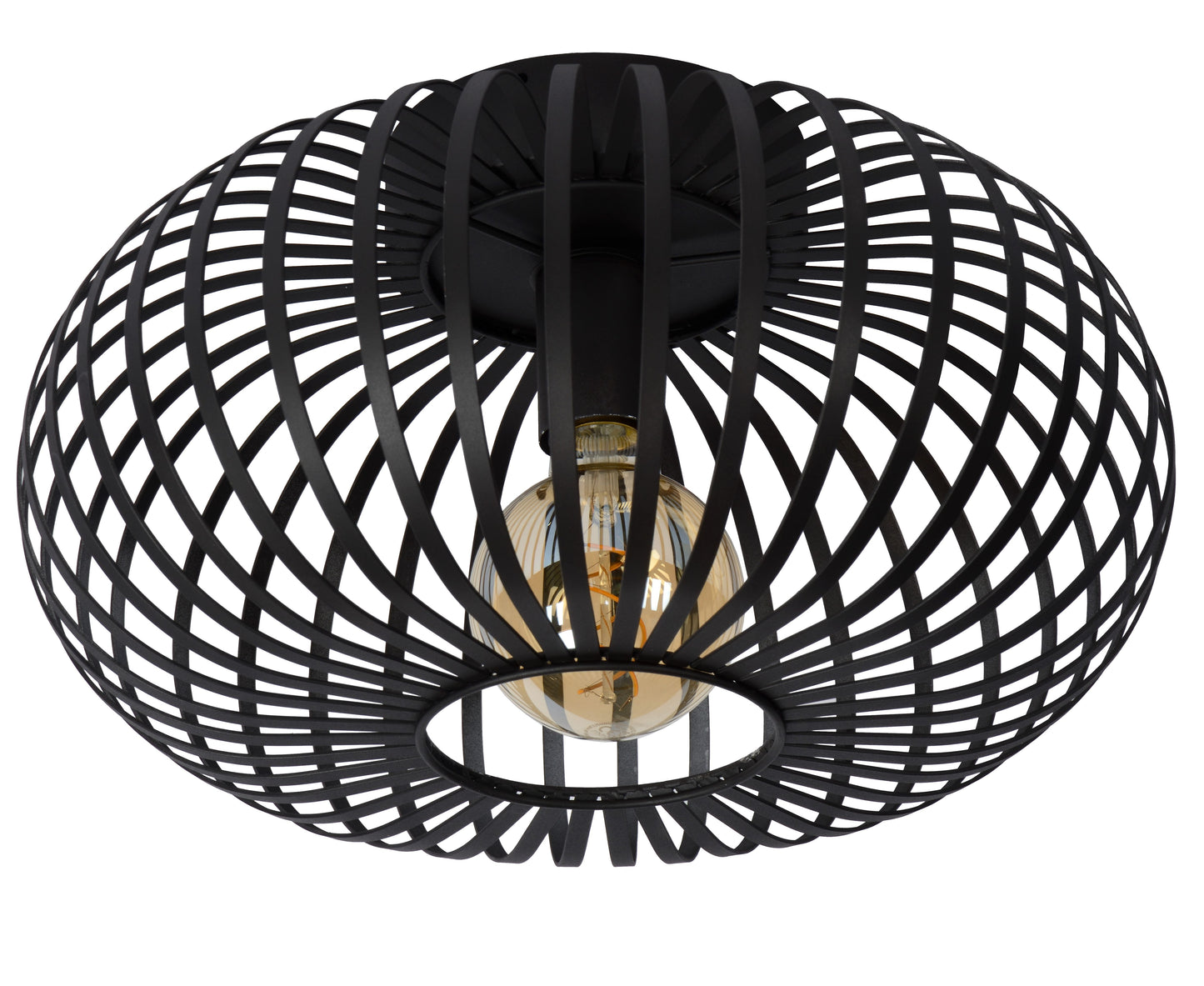 Lucide MANUELA - Flush ceiling light - Ø 39,5 cm - 1xE27 - Black