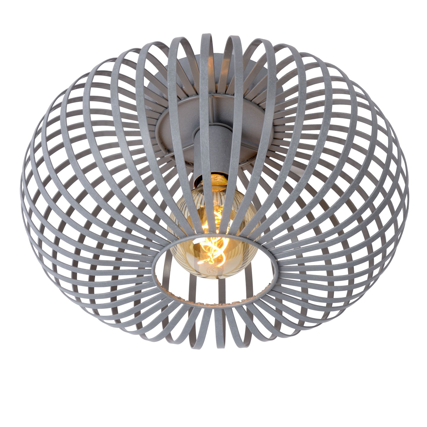 Lucide MANUELA - Flush ceiling light - Ø 39,5 cm - 1xE27 - Grey