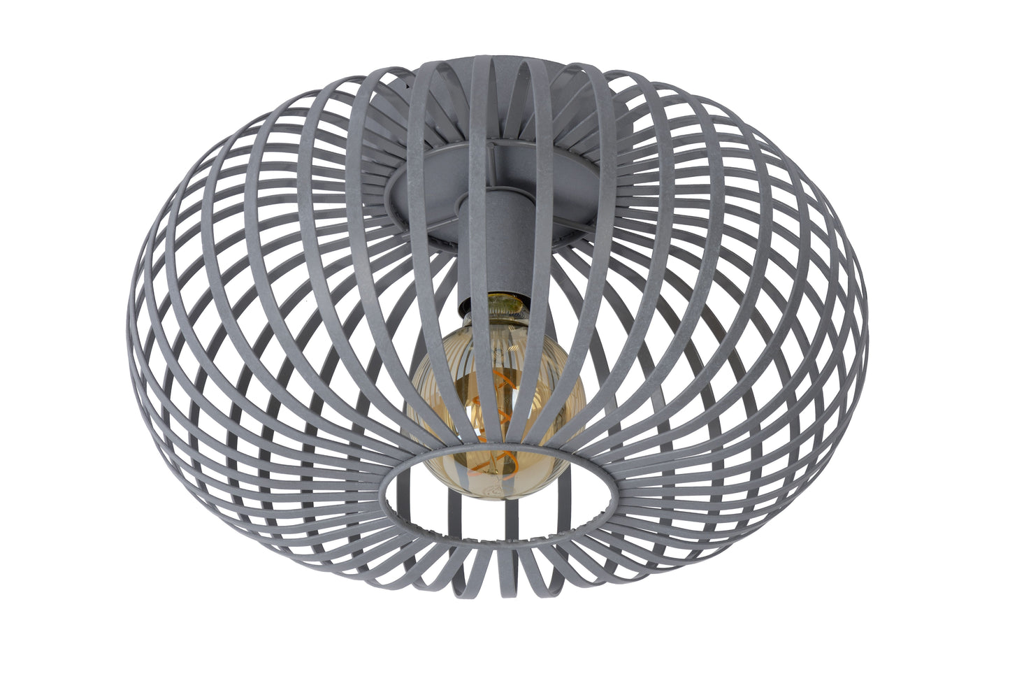 Lucide MANUELA - Flush ceiling light - Ø 39,5 cm - 1xE27 - Grey