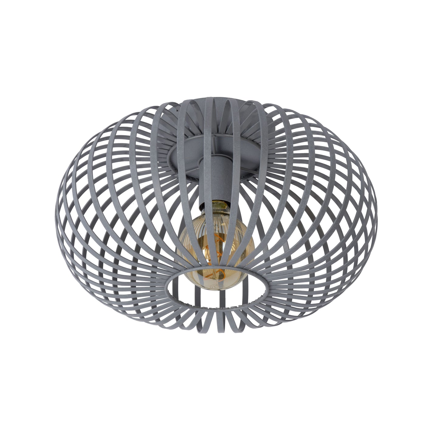 Lucide MANUELA - Flush ceiling light - Ø 39,5 cm - 1xE27 - Grey