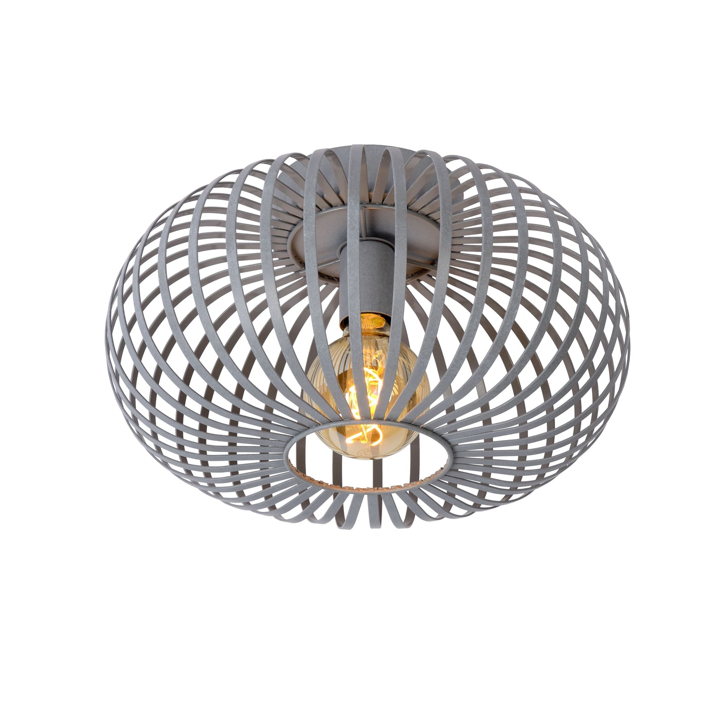 Lucide MANUELA - Flush ceiling light - Ø 39,5 cm - 1xE27 - Grey