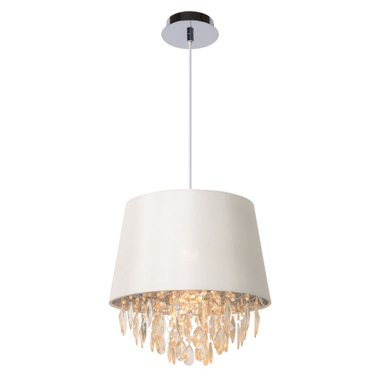 Lucide DOLTI - Pendant light - Ø 30 cm - 1xE27 - White