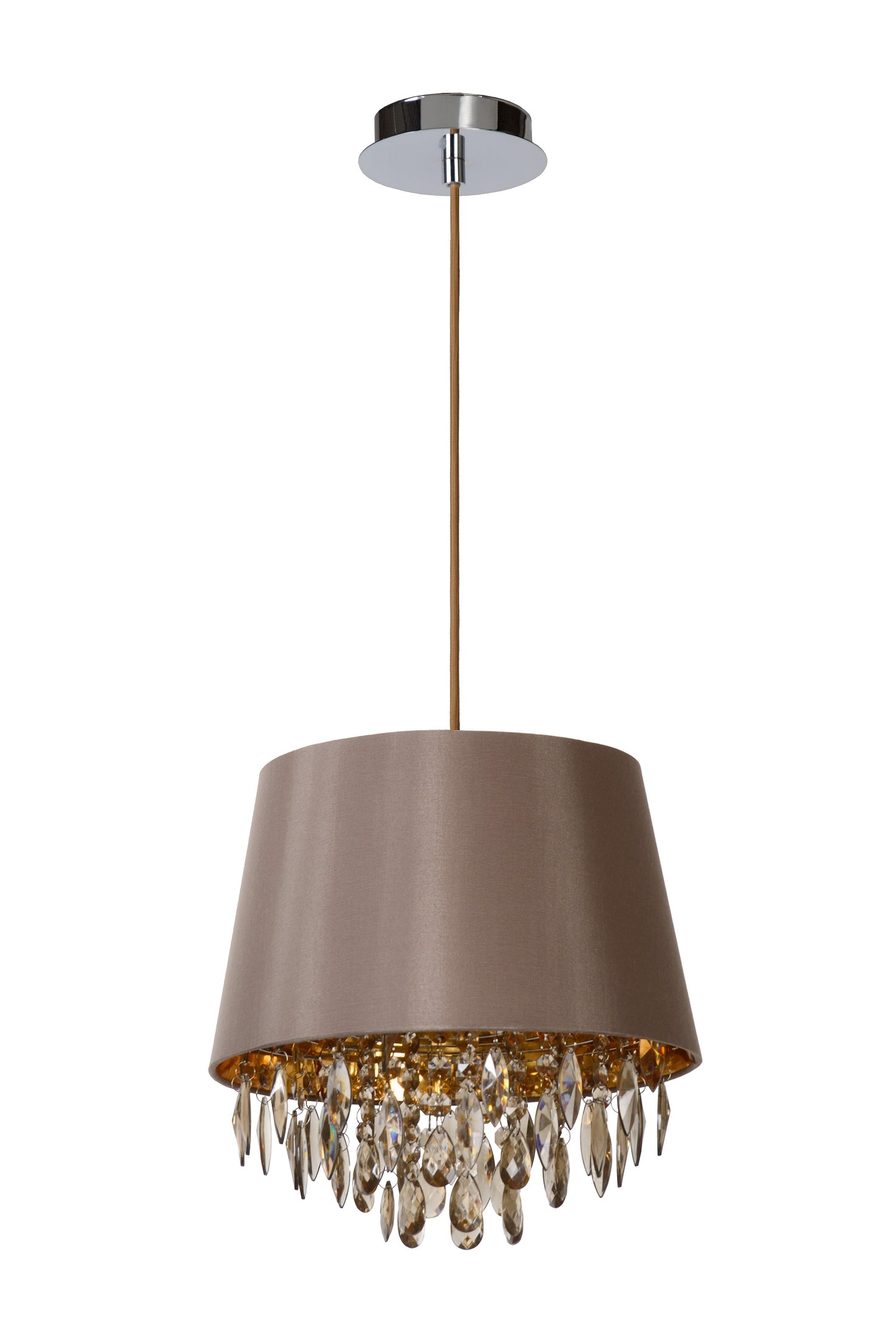 Lucide DOLTI - Pendant light - Ø 30 cm - 1xE27 - Taupe