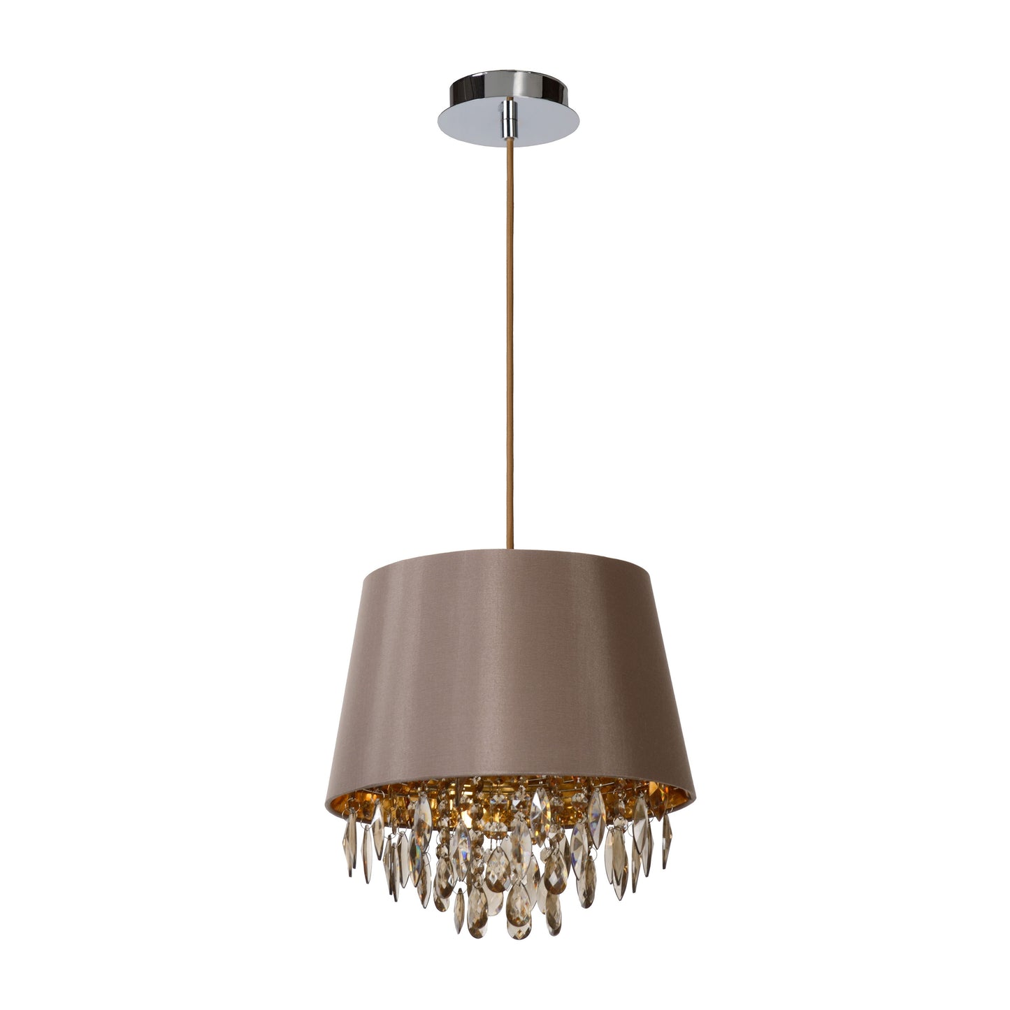 Lucide DOLTI - Pendant light - Ø 30 cm - 1xE27 - Taupe