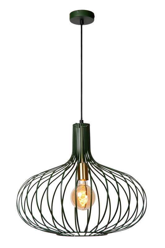 Lucide MANUELA - Pendant light - Ø 50 cm - 1xE27 - Green