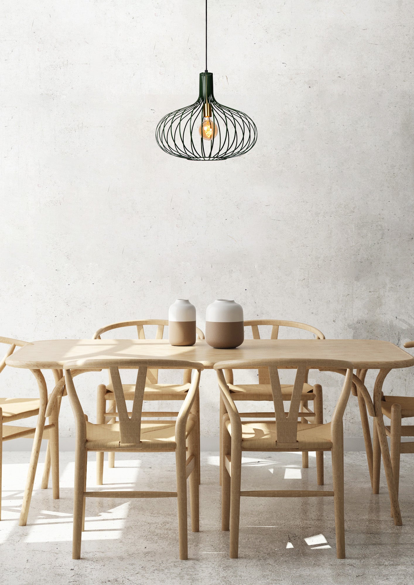 Lucide MANUELA - Pendant light - Ø 50 cm - 1xE27 - Green