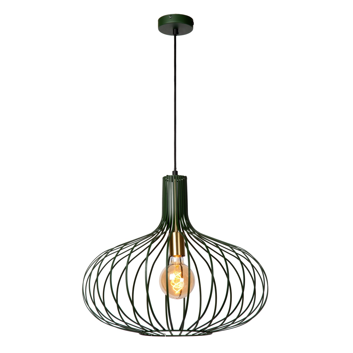 Lucide MANUELA - Pendant light - Ø 50 cm - 1xE27 - Green