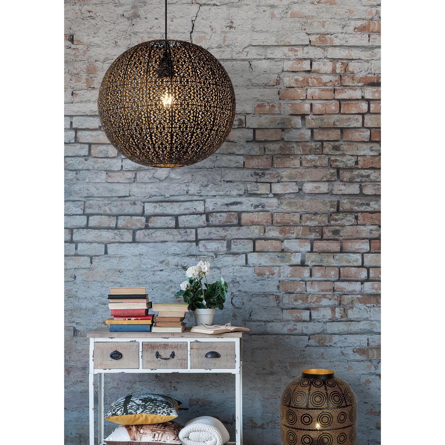 Lucide TAHAR - Pendant light - 1xE27 - Black