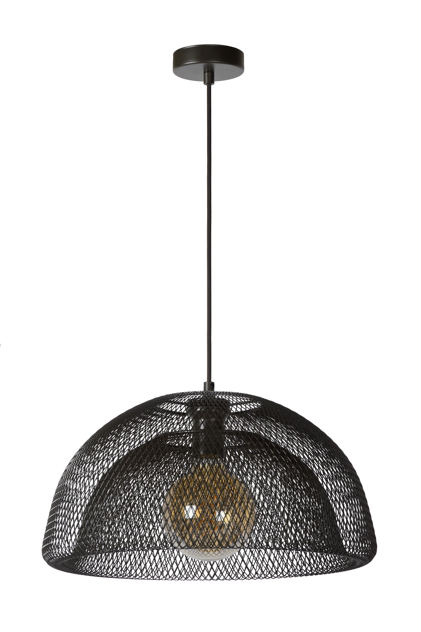 Lucide MESH - Pendant light - Ø 45 cm - 1xE27 - Black