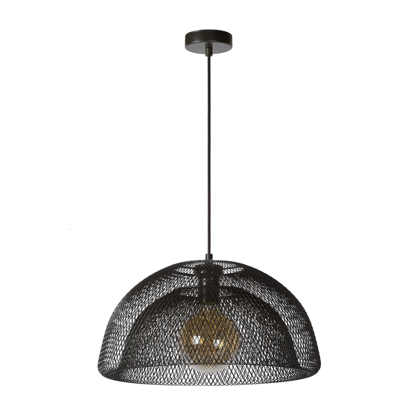 Lucide MESH - Pendant light - Ø 45 cm - 1xE27 - Black