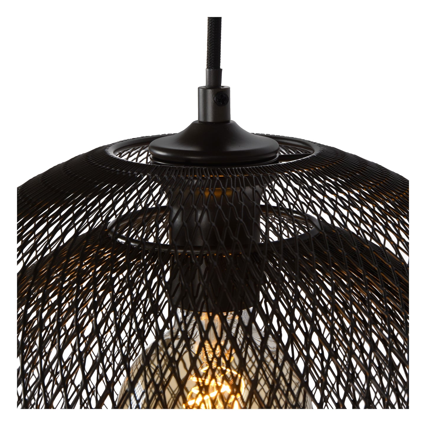 Lucide MESH - Pendant light - 2xE27 - Black