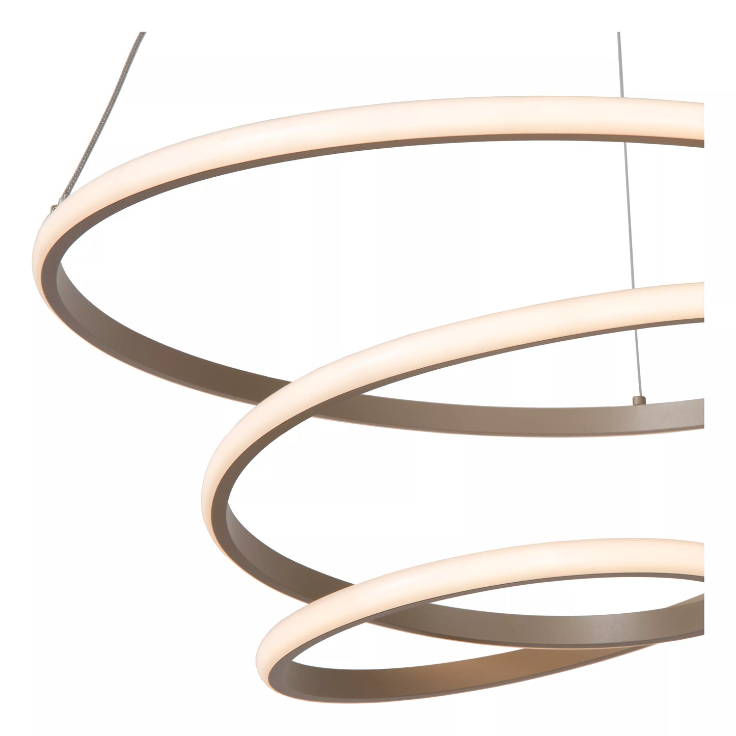 Lucide ESPIRAL - Pendant light - LED Dim. - CCT - 1x40W 2700K/4000K - Taupe | Essential
