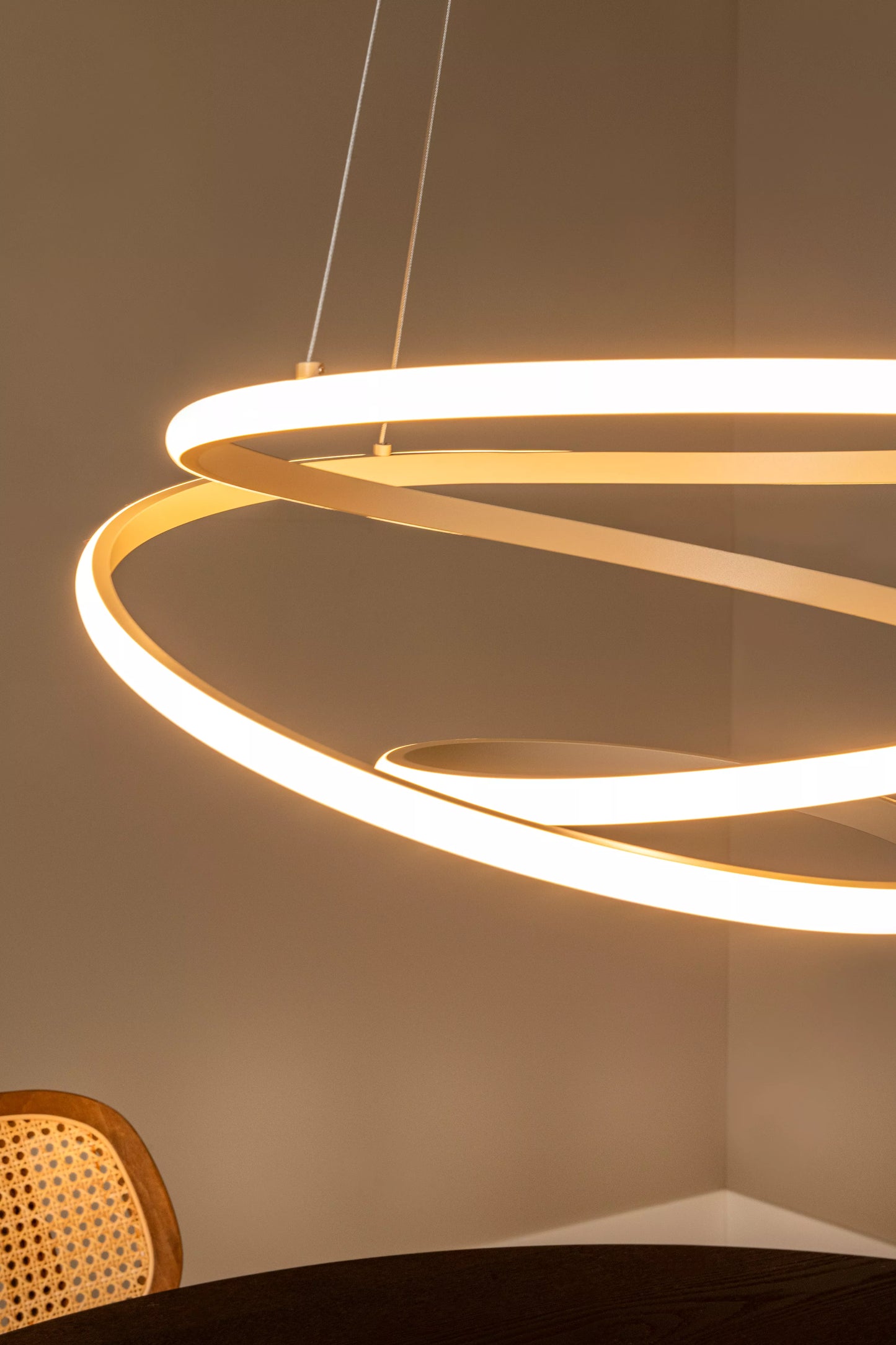 Lucide ESPIRAL - Pendant light - LED Dim. - CCT - 1x40W 2700K/4000K - Taupe | Essential