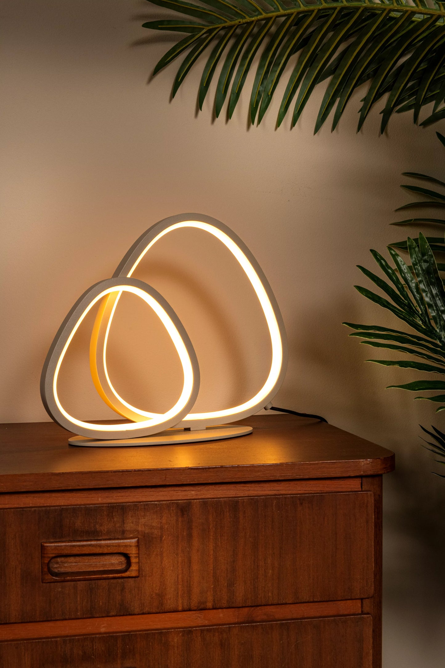 Lucide SAMLING - Table lamp - LED Dim. - CCT - 1x16W 2700K/4000K - Taupe | Essential