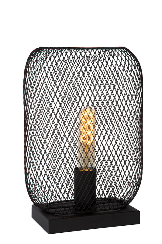 Lucide MESH - Table lamp - 1xE27 - Black