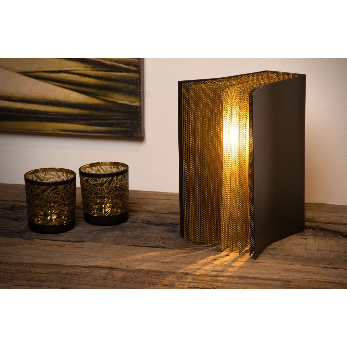 Lucide EXTRAVAGANZA LIVRET - Table lamp - 1xE14 - Black