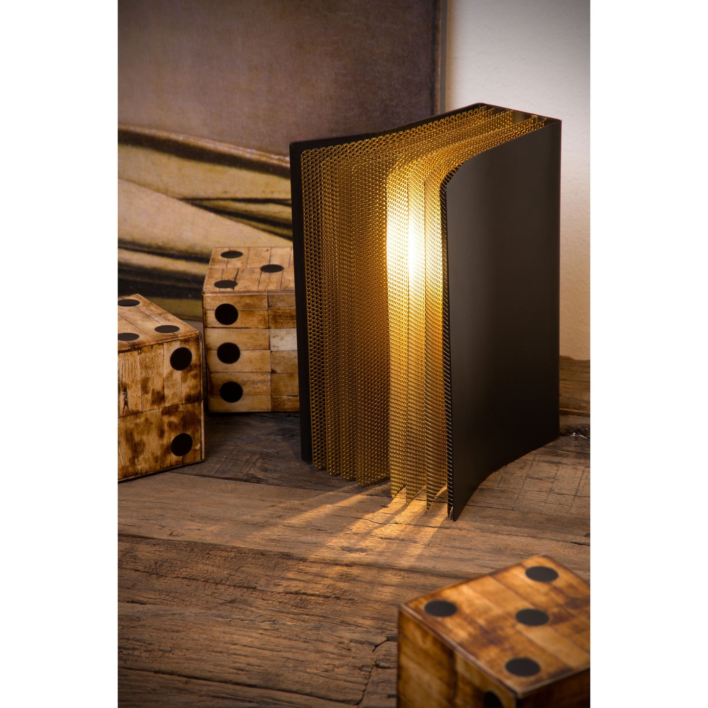 Lucide EXTRAVAGANZA LIVRET - Table lamp - 1xE14 - Black